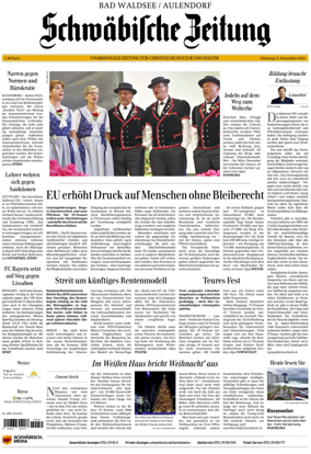 Cover of Schwaebische Zeitung (Bad Waldsee / Aulendorf)