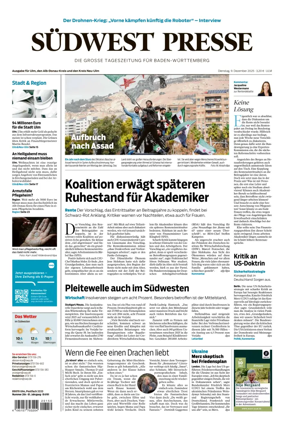 Cover of Südwest Presse (Ulm)