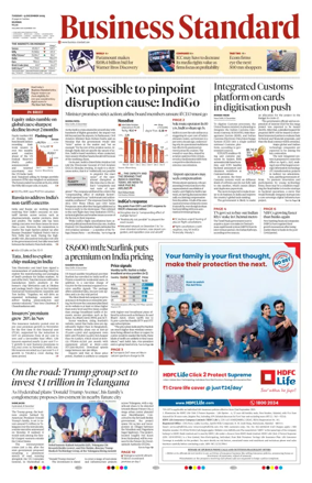 Cover of Business Standard