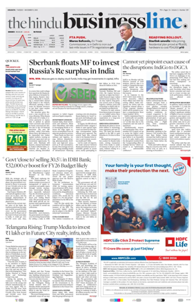 Cover of BusinessLine (Kolkata)