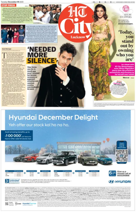 Cover of Hindustan Times (Lucknow) - Live