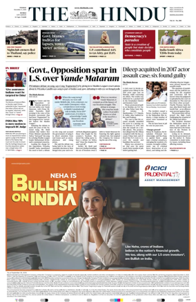 Cover of The Hindu (Mumbai)