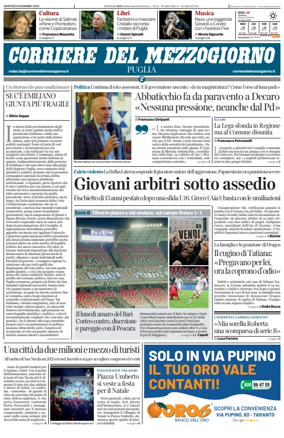 Cover of Corriere del Mezzogiorno (Puglia)