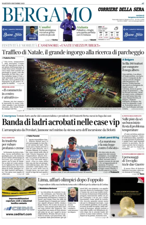 Cover of Corriere della Sera (Bergamo)