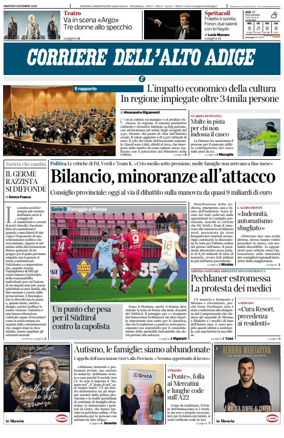 Cover of Corriere dell'Alto Adige