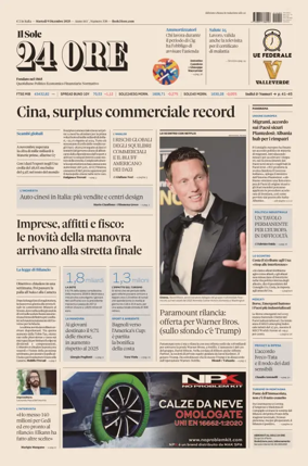 Cover of Il Sole 24 Ore