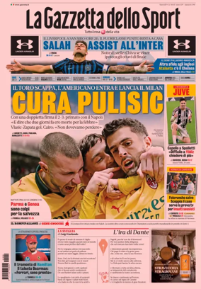 Cover of La Gazzetta dello Sport 
