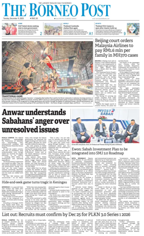 Cover of The Borneo Post (Sabah)