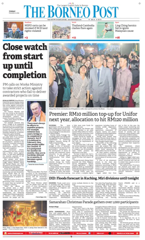 Cover of The Borneo Post