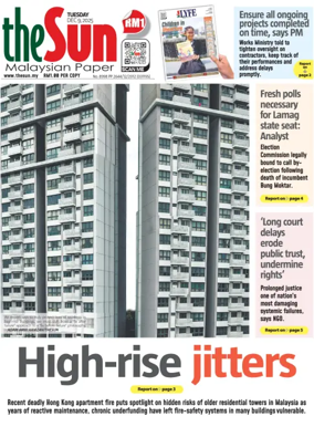 Cover of The Sun (Malaysia)