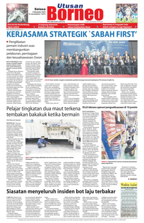 Cover of Utusan Borneo (Sabah)