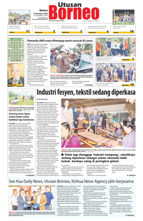 Cover of Utusan Borneo (Sarawak)