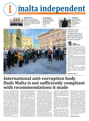 Cover of Malta Independent
