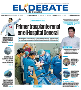 Cover of El Debate de Culiacán