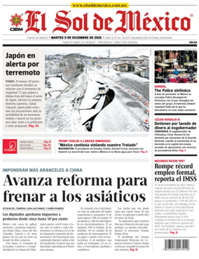 Cover of El Sol de Mexico