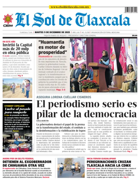 Cover of El Sol de Tlaxcala