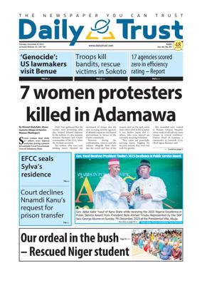 Cover of Daily Trust