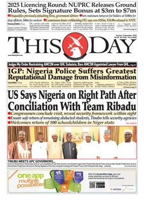 Cover of THISDAY