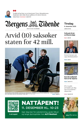 Cover of Bergens Tidende