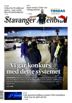 Cover of Stavanger Aftenblad
