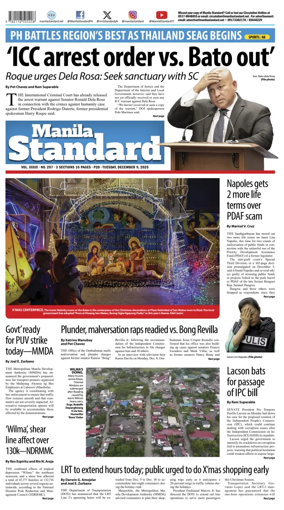 Cover of Manila Standard