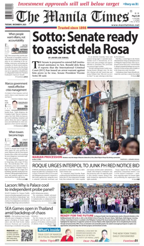 Cover of Manila Times