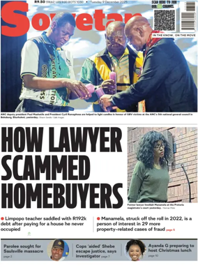 Cover of Sowetan