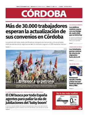 Cover of Diario Córdoba