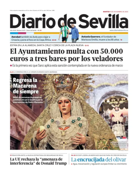 Cover of Diario de Sevilla