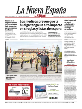 Cover of La Nueva España (Gijón)