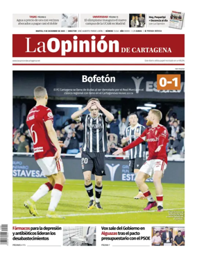 Cover of La Opinion de Murcia (Cartagena)