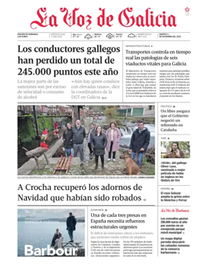 Cover of La Voz de Galicia (Barbanza)