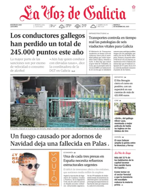 Cover of La Voz de Galicia (Lugo)