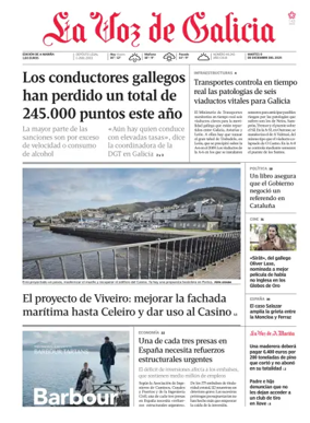 Cover of La Voz de Galicia (Viveiro)