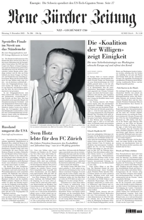 Cover of Neue Zürcher Zeitung