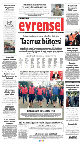 Cover of Evrensel Gazetesi