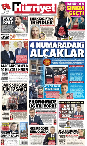Cover of Hurriyet Print Edition