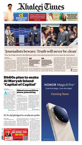 Cover of Khaleej Times