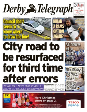 Cover of Derby Telegraph