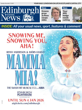 Cover of Edinburgh Evening News