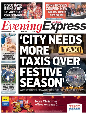 Cover of Evening Express (Extra Edition)
