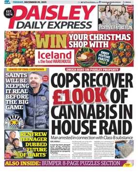 Cover of Paisley Daily Express