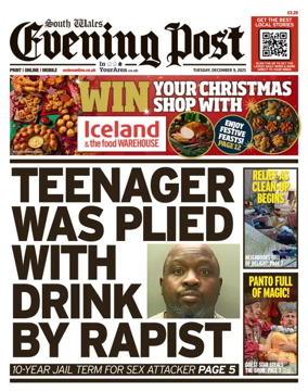 Cover of South Wales Evening Post