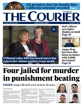 Cover of The Courier & Advertiser (Angus and The Mearns Edition)