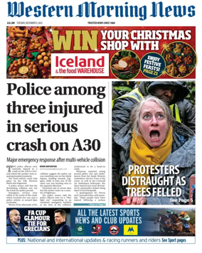 Cover of Western Morning News