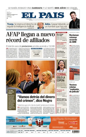Cover of El Pais (Uruguay)