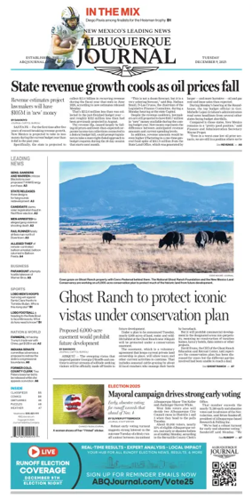 Cover of Albuquerque Journal