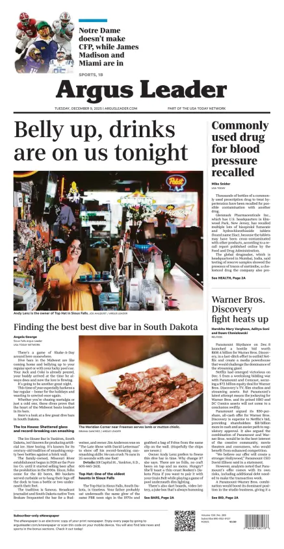 Cover of Argus Leader