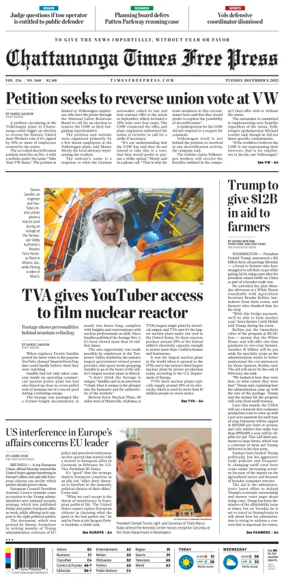 Cover of Chattanooga Times Free Press