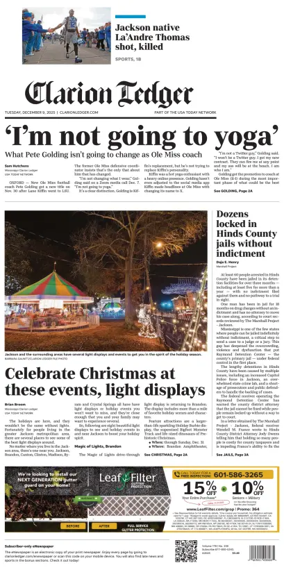 Cover of Clarion Ledger